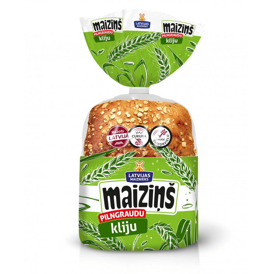 Maiziņš kliju pilngraudu 4x60g.