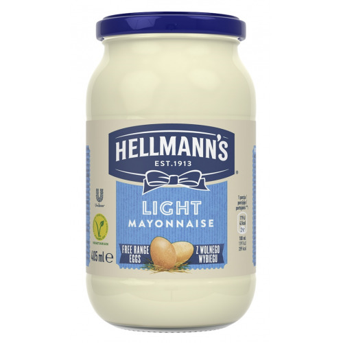 Majonēze LIGHT 405ml Hellmanns