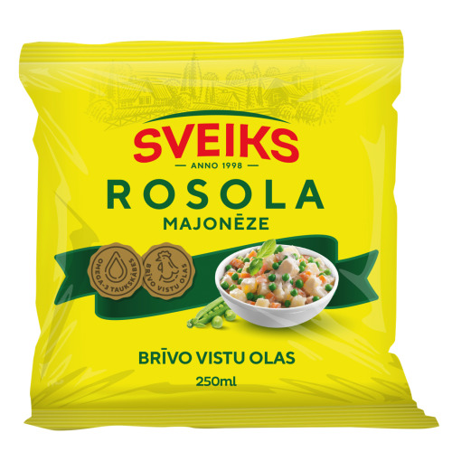 Majonēze Rosola 250ml, Sveiks