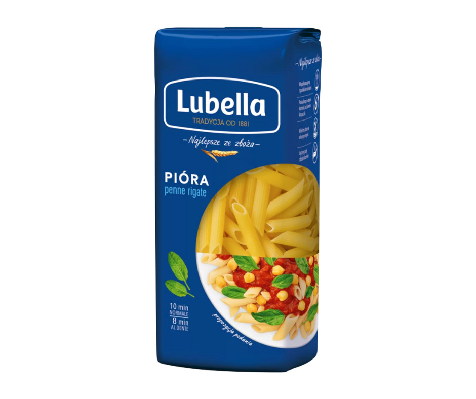 Makaroni Lubella Nr.17, penne rigate 400g
