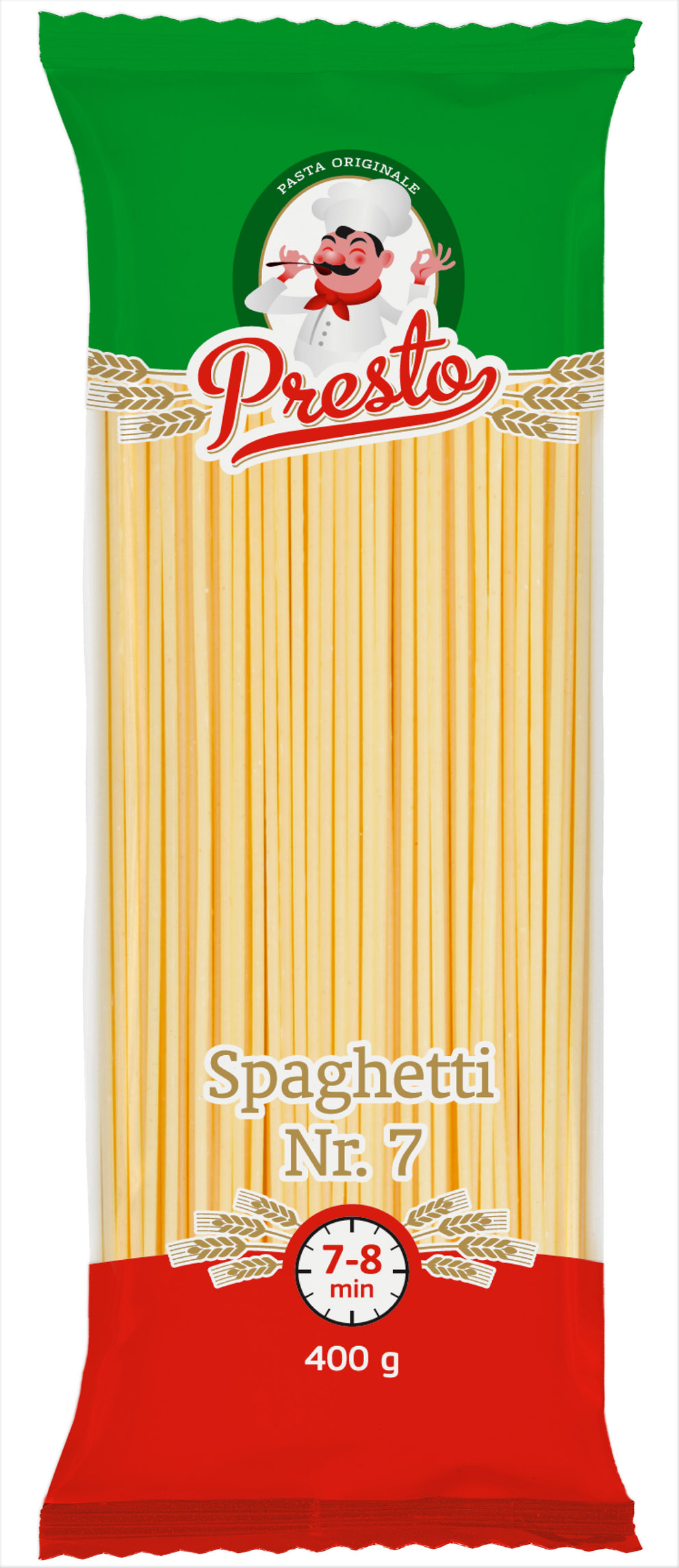 Makaroni spaghetti Nr.7 400g, Presto
