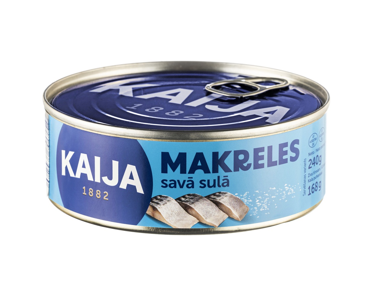 Makreles savā sulā 240g (144g), Kaija