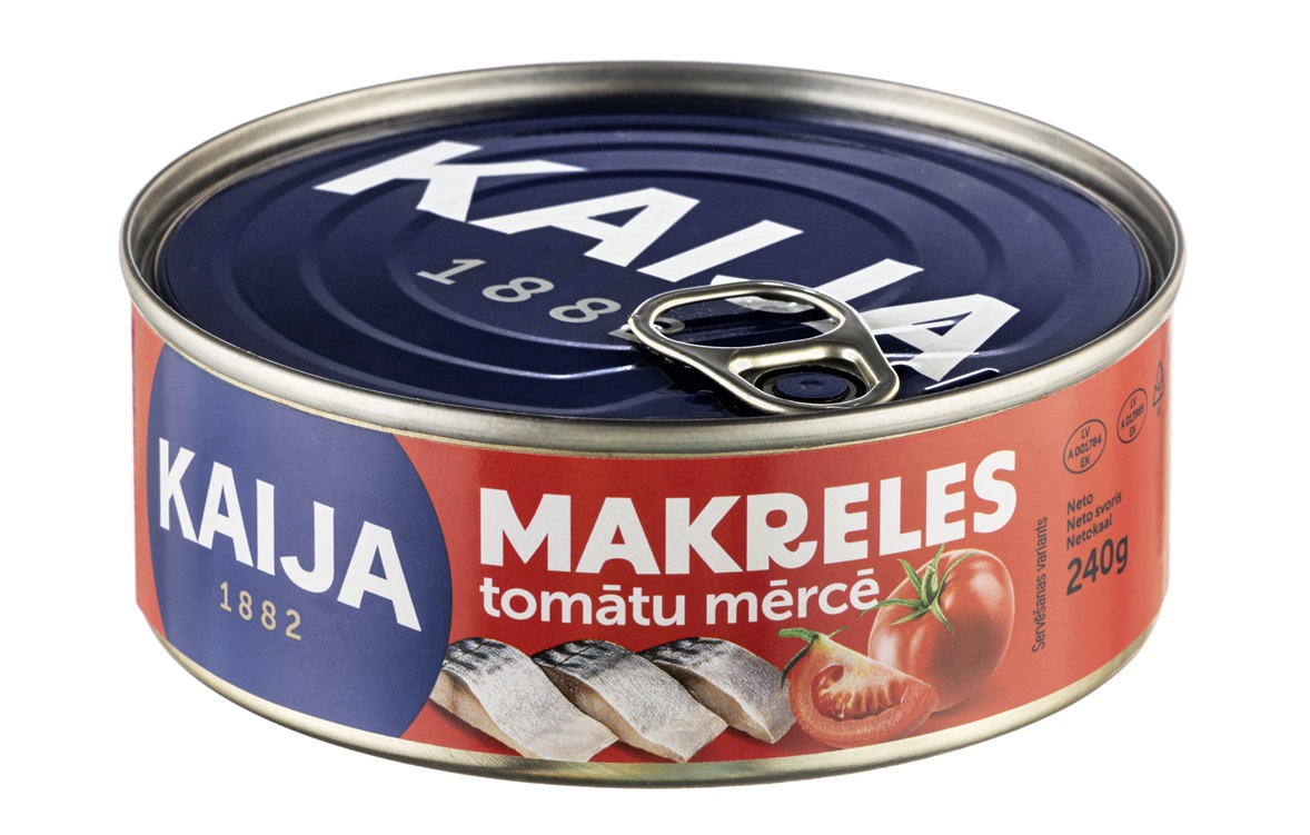 Makreles tomātu mērcē 240g (144g), Kaija