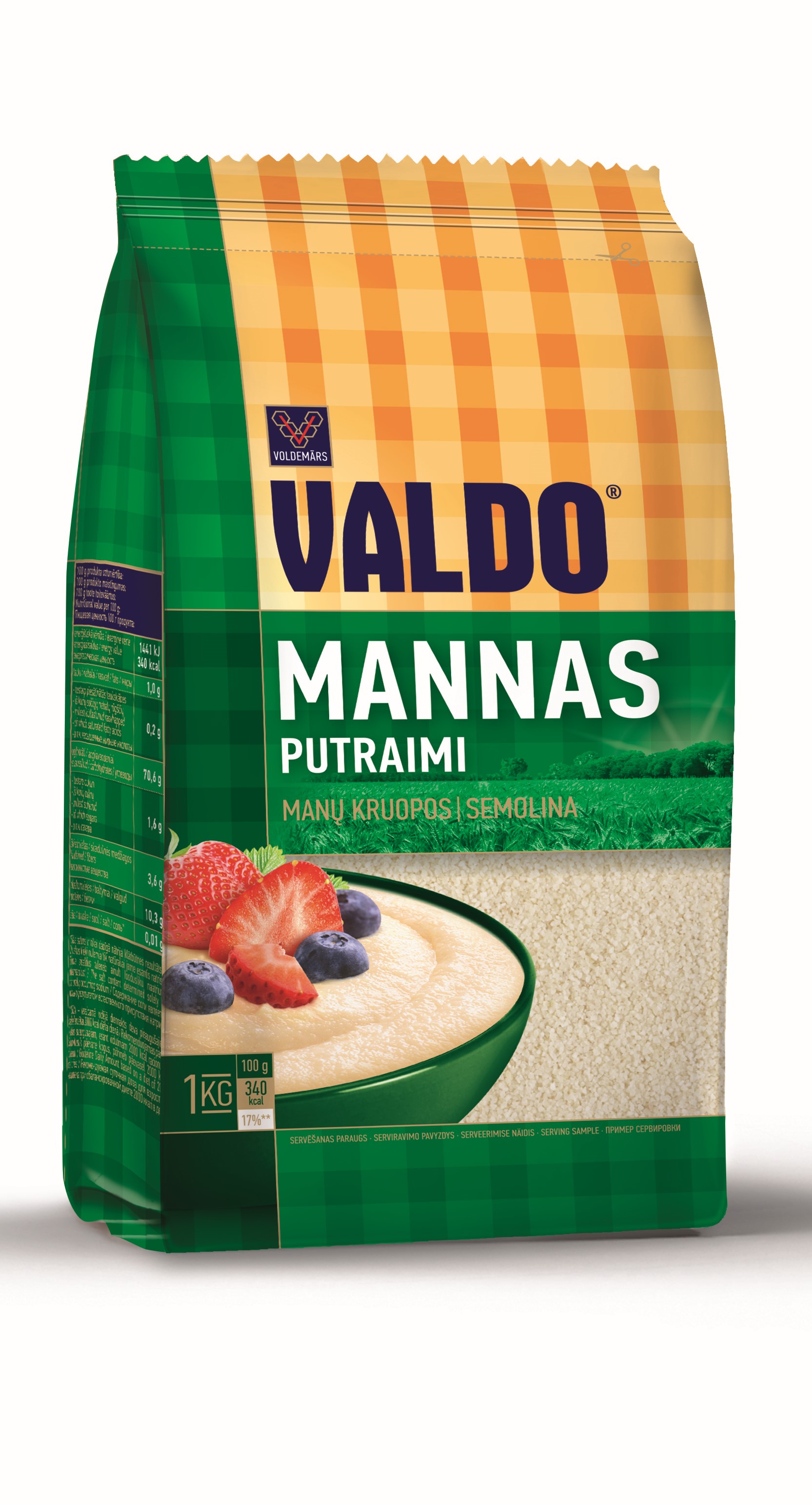 Mannas putraimi 1kg, Valdo