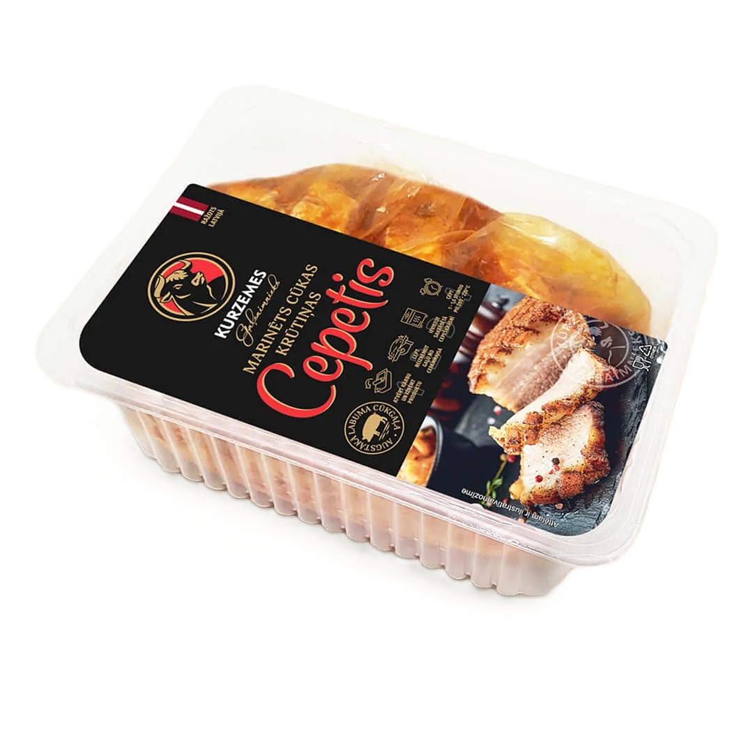 Marinēts cūkas krūtiņas cepetis, sverams, KGS