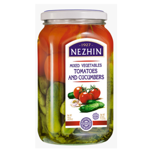 Marinētu dārzeņu maisījums 920g (460g), Nizhyn