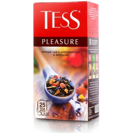 Melnā tēja Tess Pleasure 25x1.5g