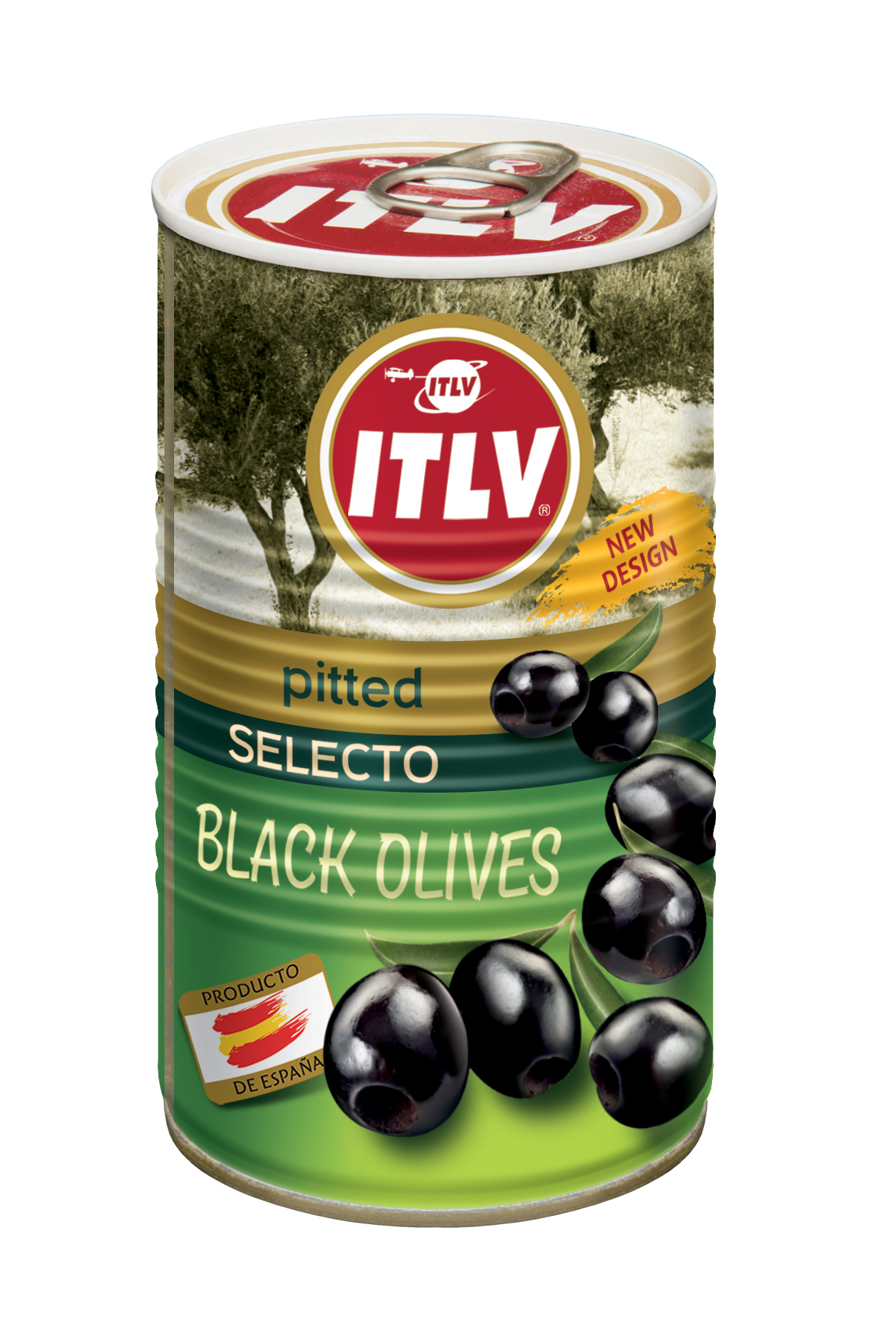 Melnās olīves bez kauliņiem 350g (140g), ITLV