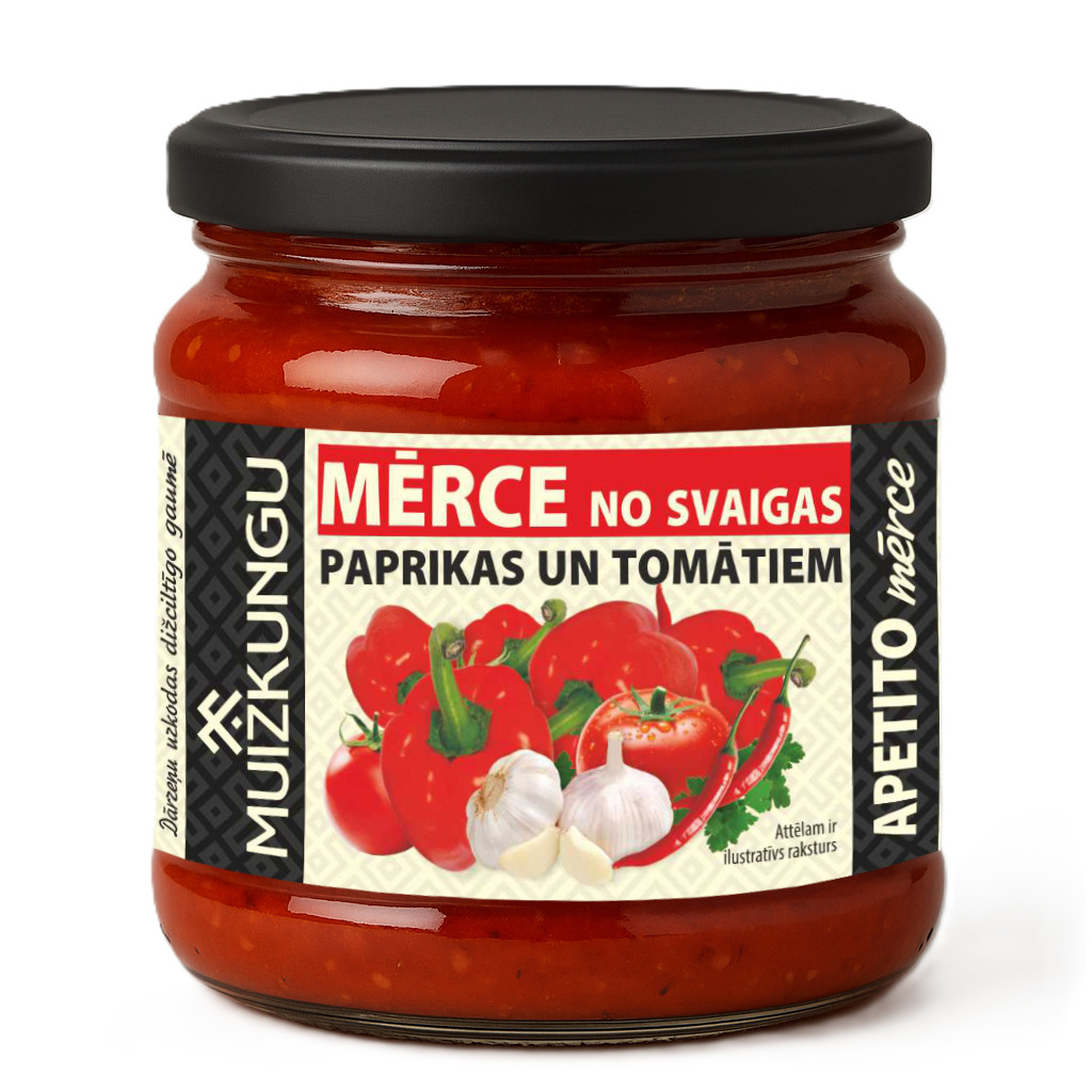 Mērce Apetito no sv. paprikas un tomātiem 465g, Muižkungu