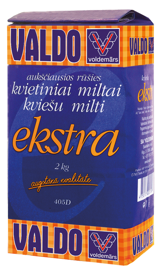 Milti kviešu Ekstra, augstākā labuma 2kg, Valdo