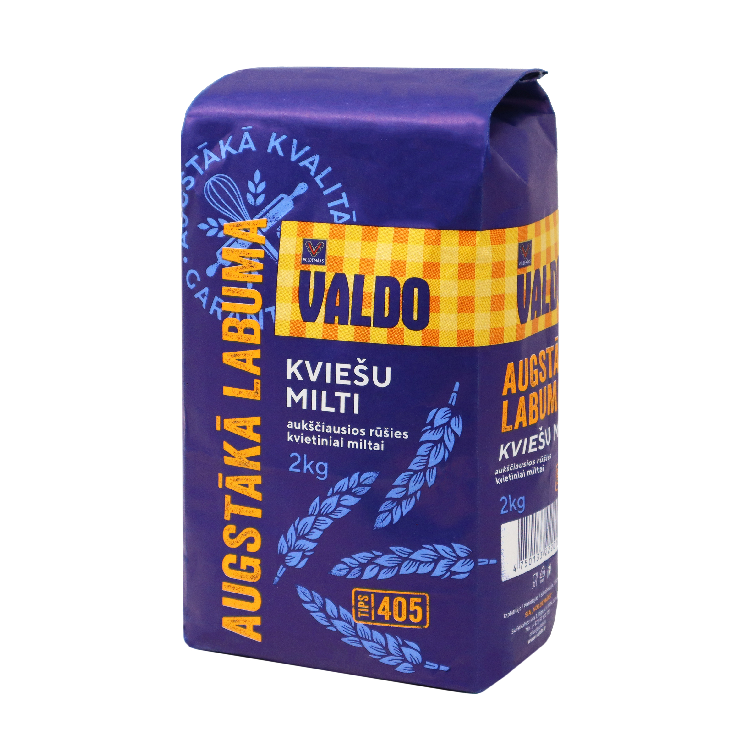 Milti kviešu Ekstra, augstākā labuma 2kg, Valdo