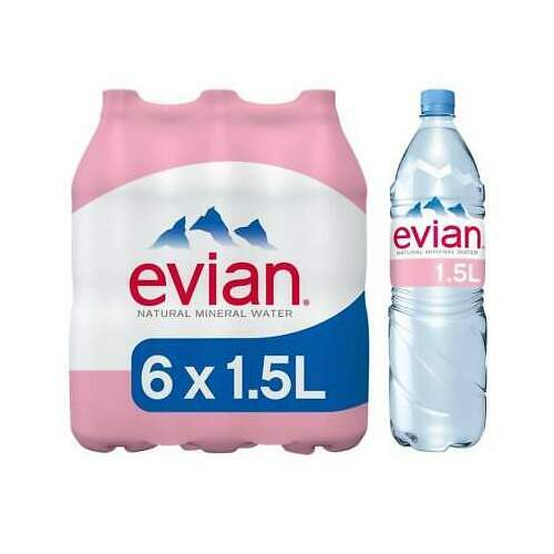 Minerālūdens 6x1.5l, Evian