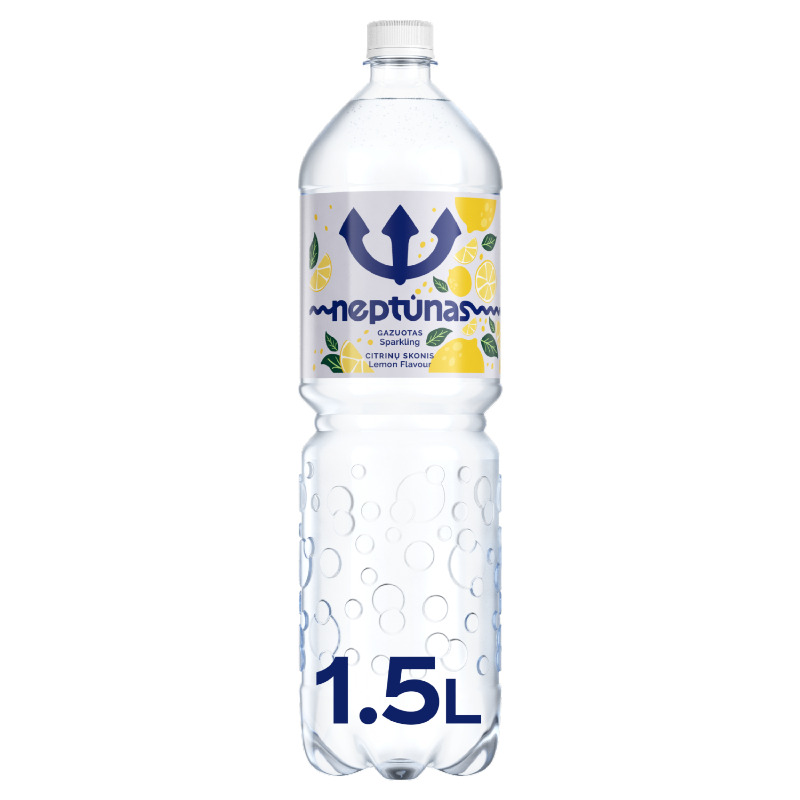 Minerālūdens gāzēts Citronu 1.5l PET, Neptunas.
