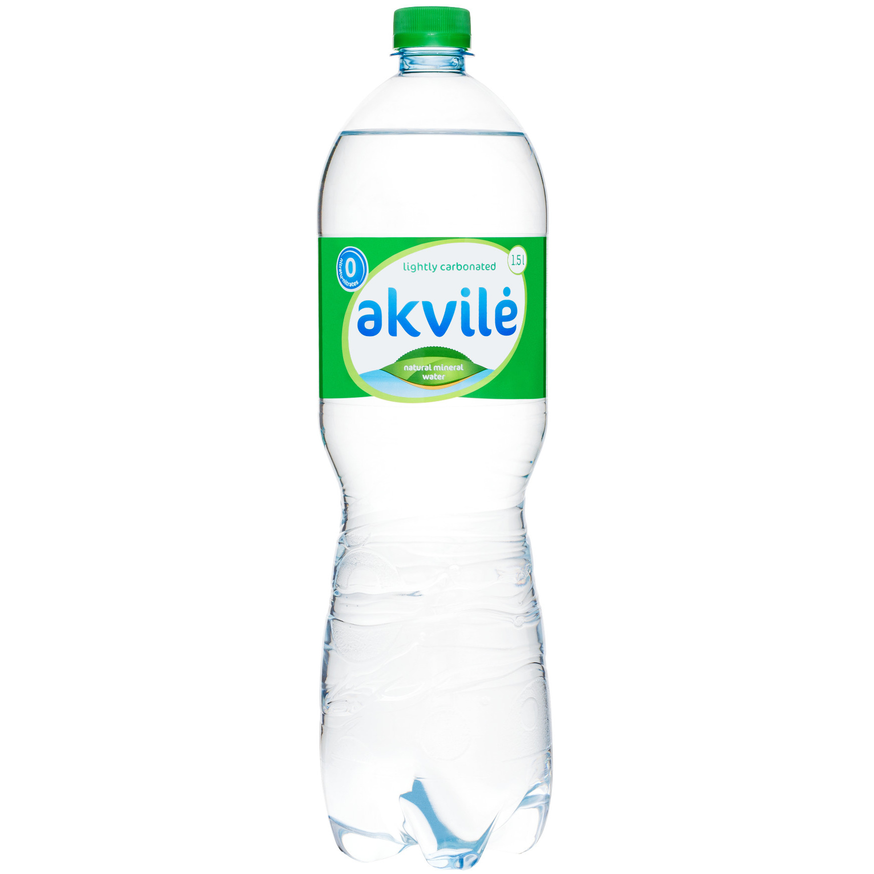 Minerālūdens naturāls gāzēts 1.5l, Akvile