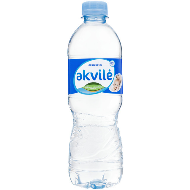 Naturāls minerālūdens AKVILE negāzēts, 0.5