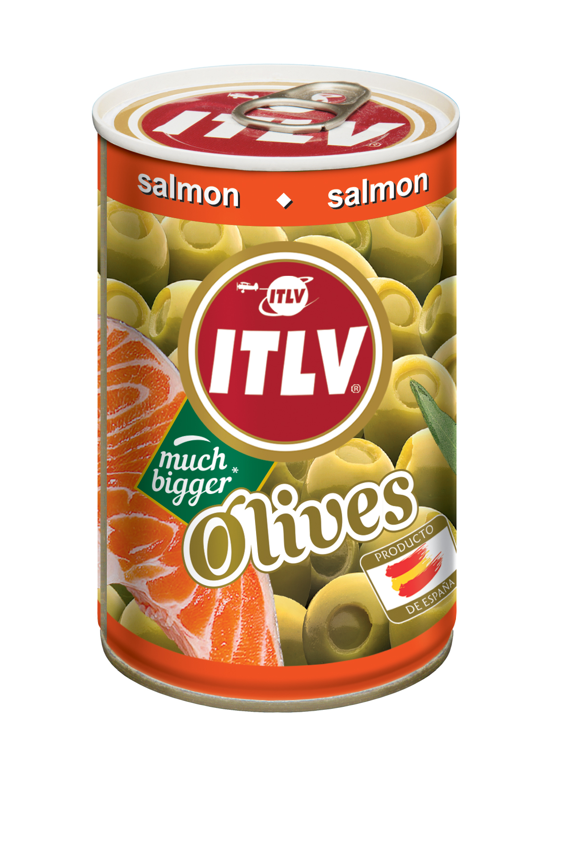 Olīves zaļās ar lasi 314g (110g), ITLV