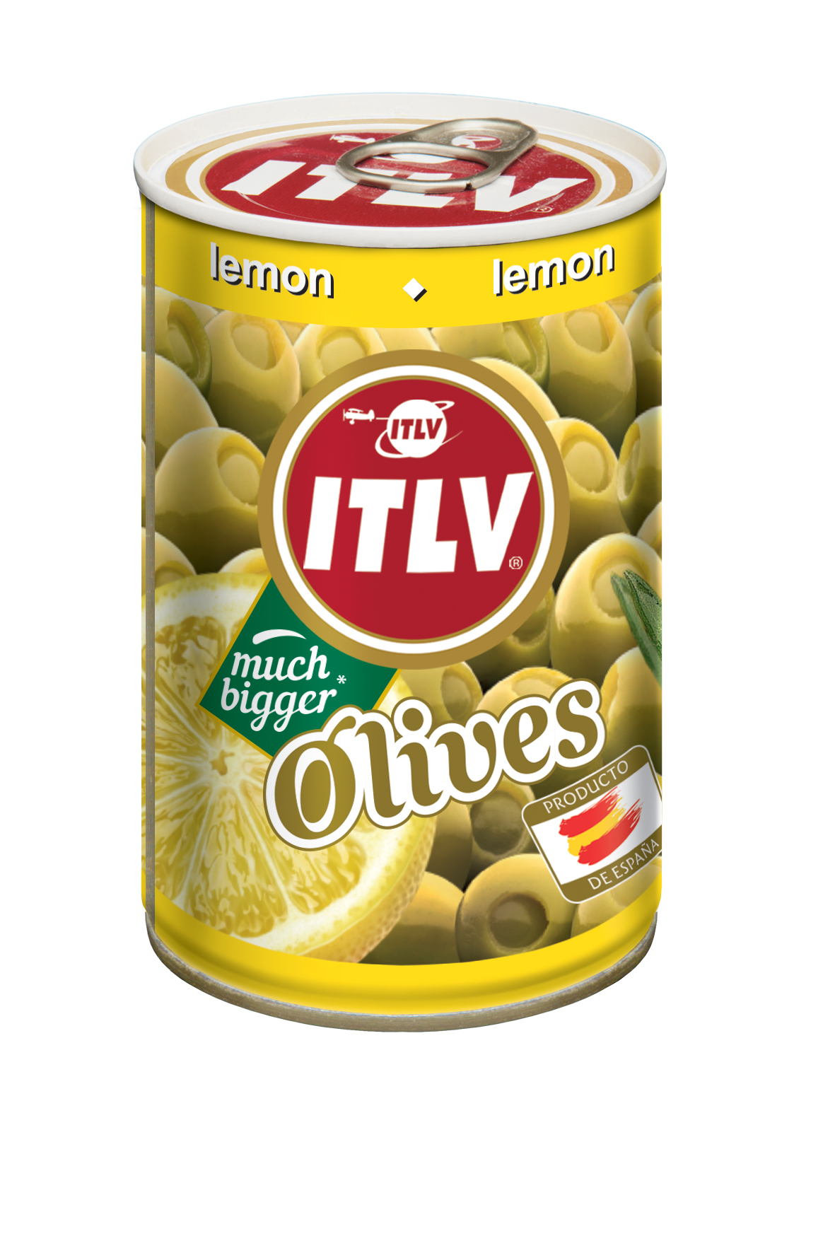 Olīves zaļās bez kaul. ar citronu 314g (110g), ITLV