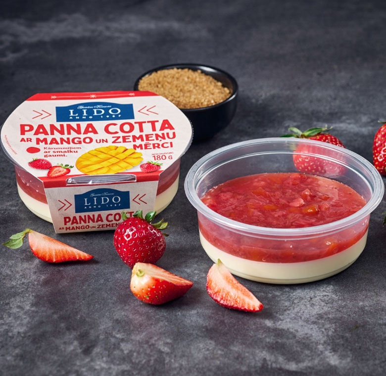 Pana cota ar mango zemeņu mērci 180g, Lido