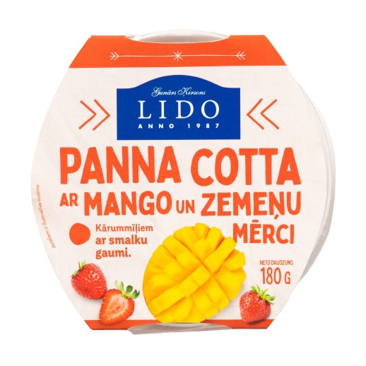 Pana cota ar mango zemeņu mērci 180g, Lido