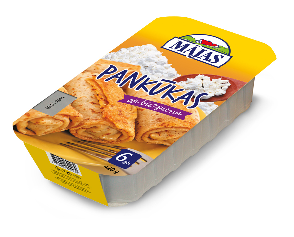 Pankūkas Mājas ar biezpiena pild. 420g.