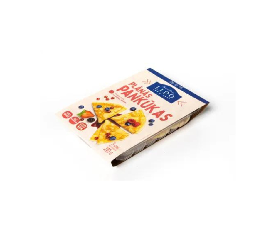 Pankūkas plānās 210g, Lido