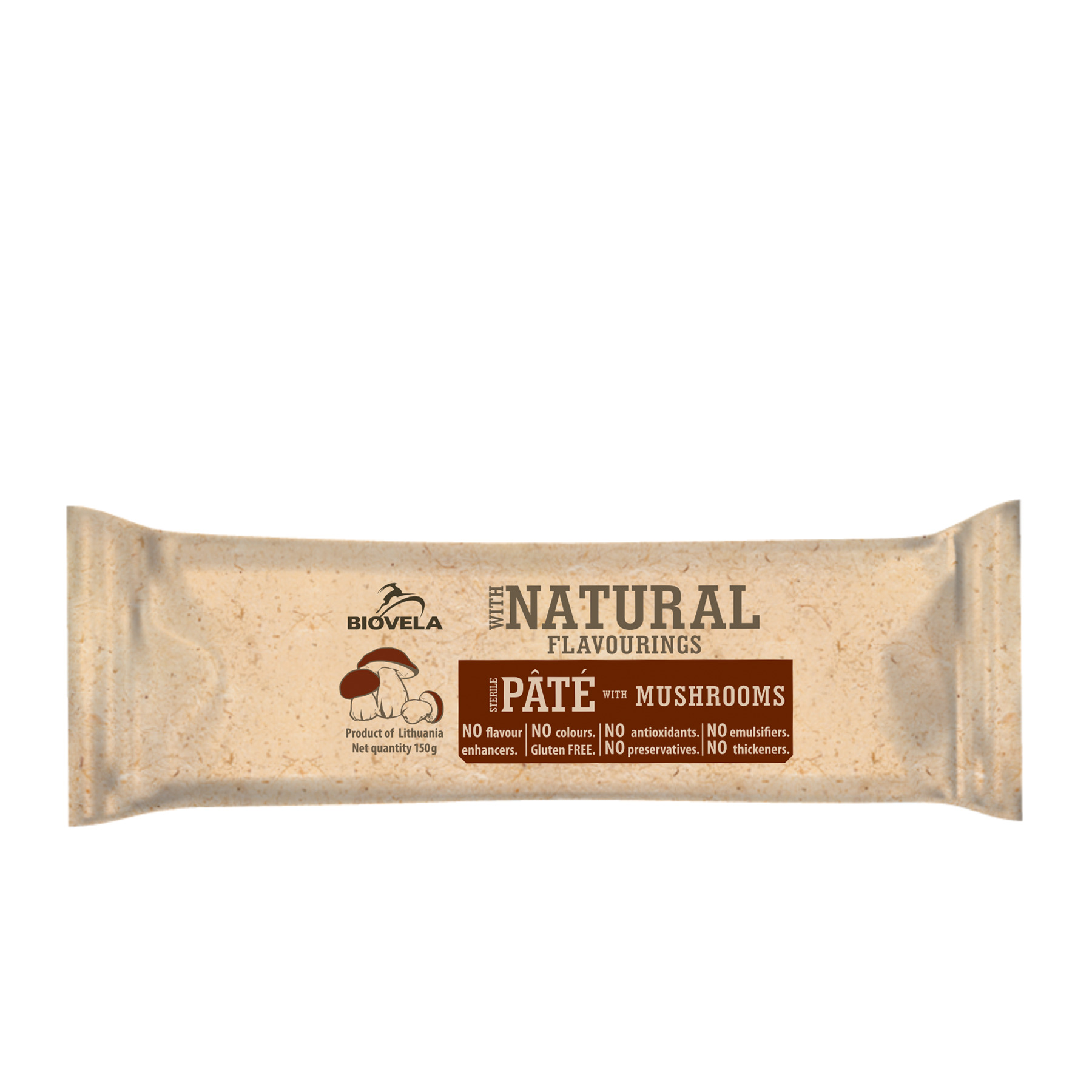 Pastēte ar sēnēm Pate 150g, Biovela
