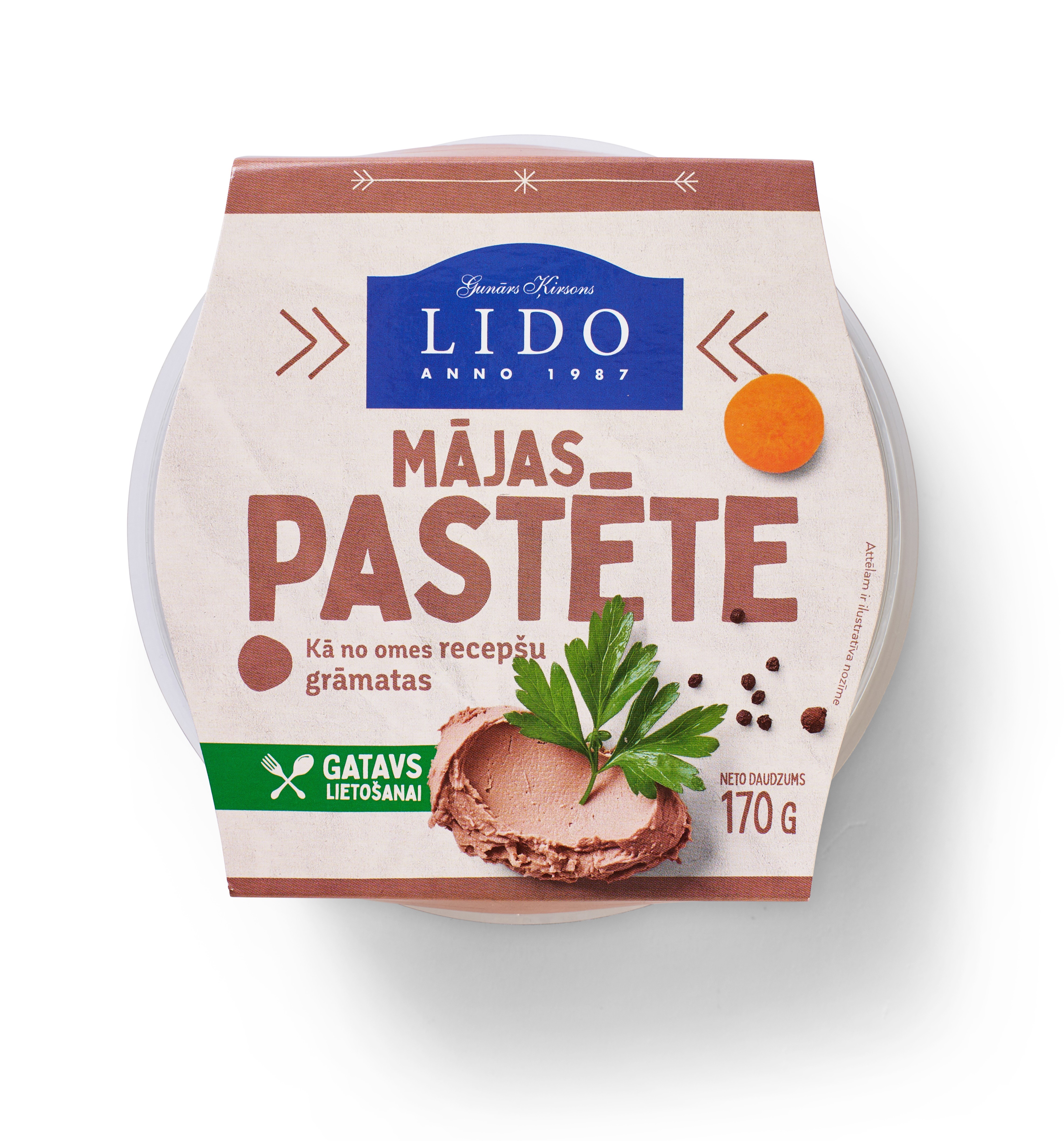 Pastēte Mājas 170g, Lido