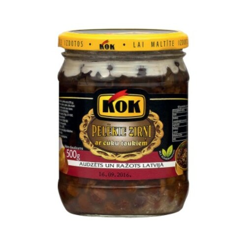 Pelēkie zirņi ar cūku taukiem 500g, KOK