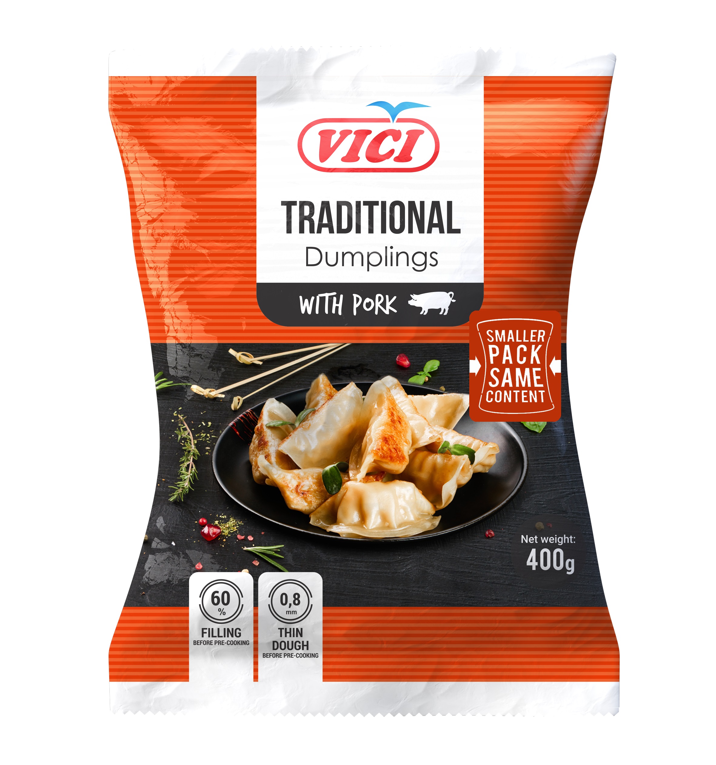 Pelmeņi ar cūkgaļu Traditional 400g, Viči