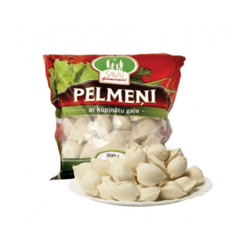 Pelmeņi ar kūpinātu gaļu 450g, Savai Ģimenei