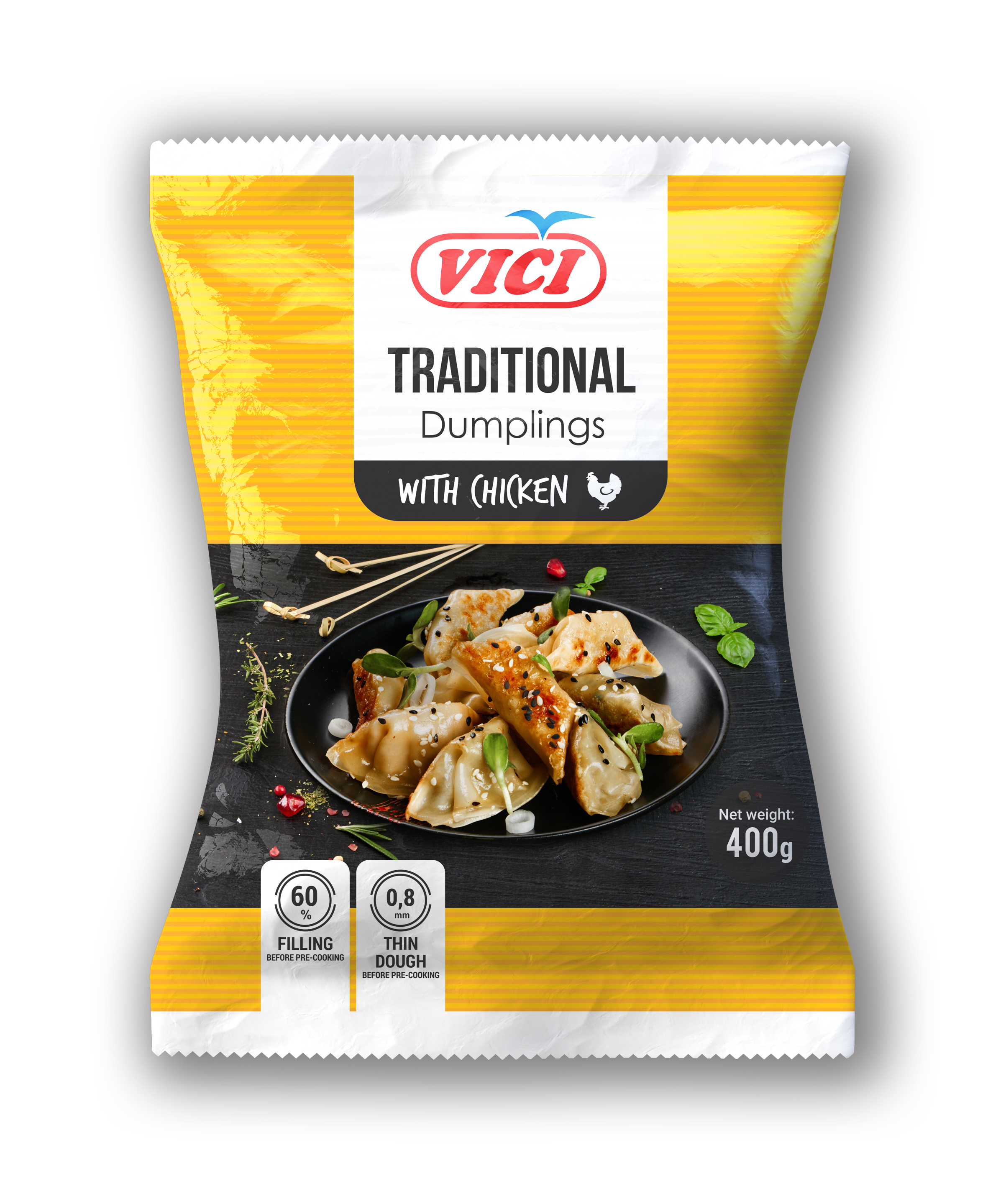 Pelmeņi ar vistas gaļu Traditional 400g, Viči