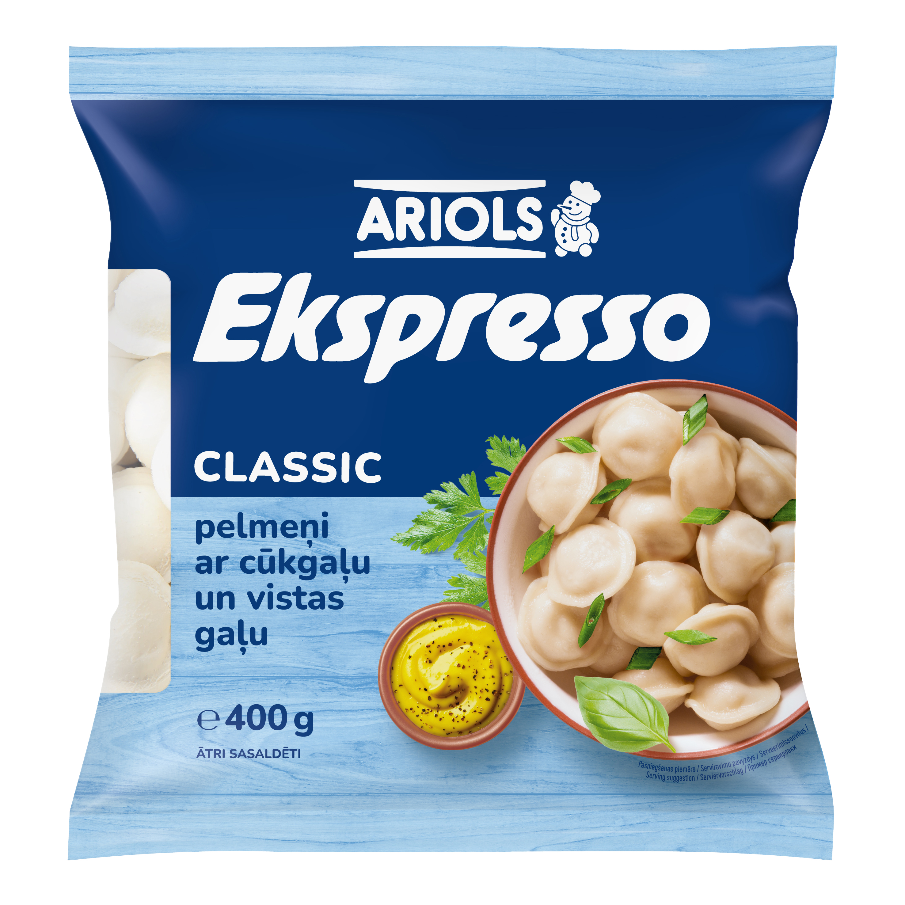 Pelmeņi Ekspresso Classic 400g, Ariols