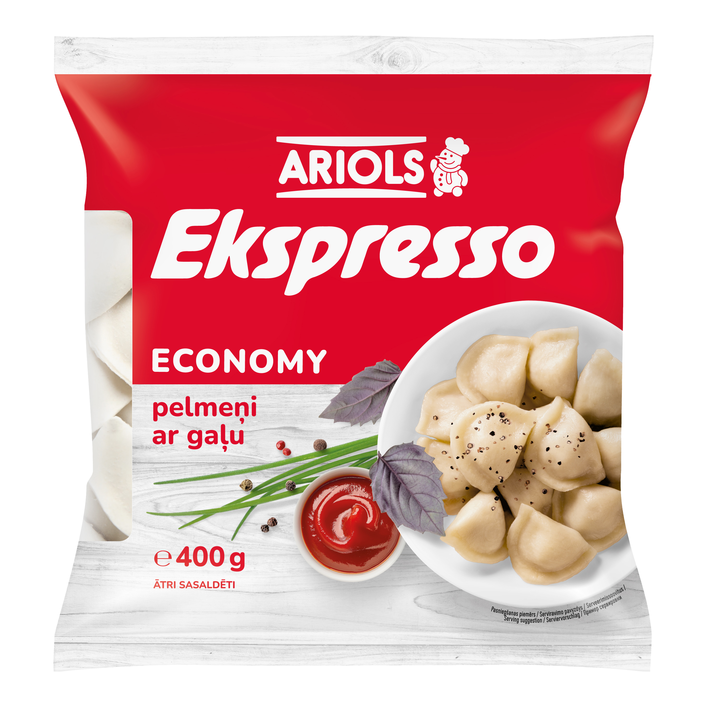 Pelmeņi Ekspresso Economy 400g, Ariols