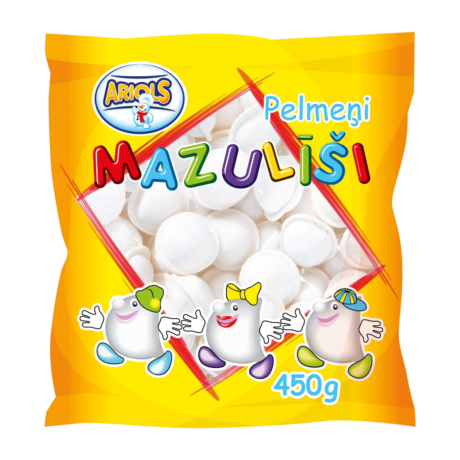 Pelmeņi Mazulīši 450g, Ariols