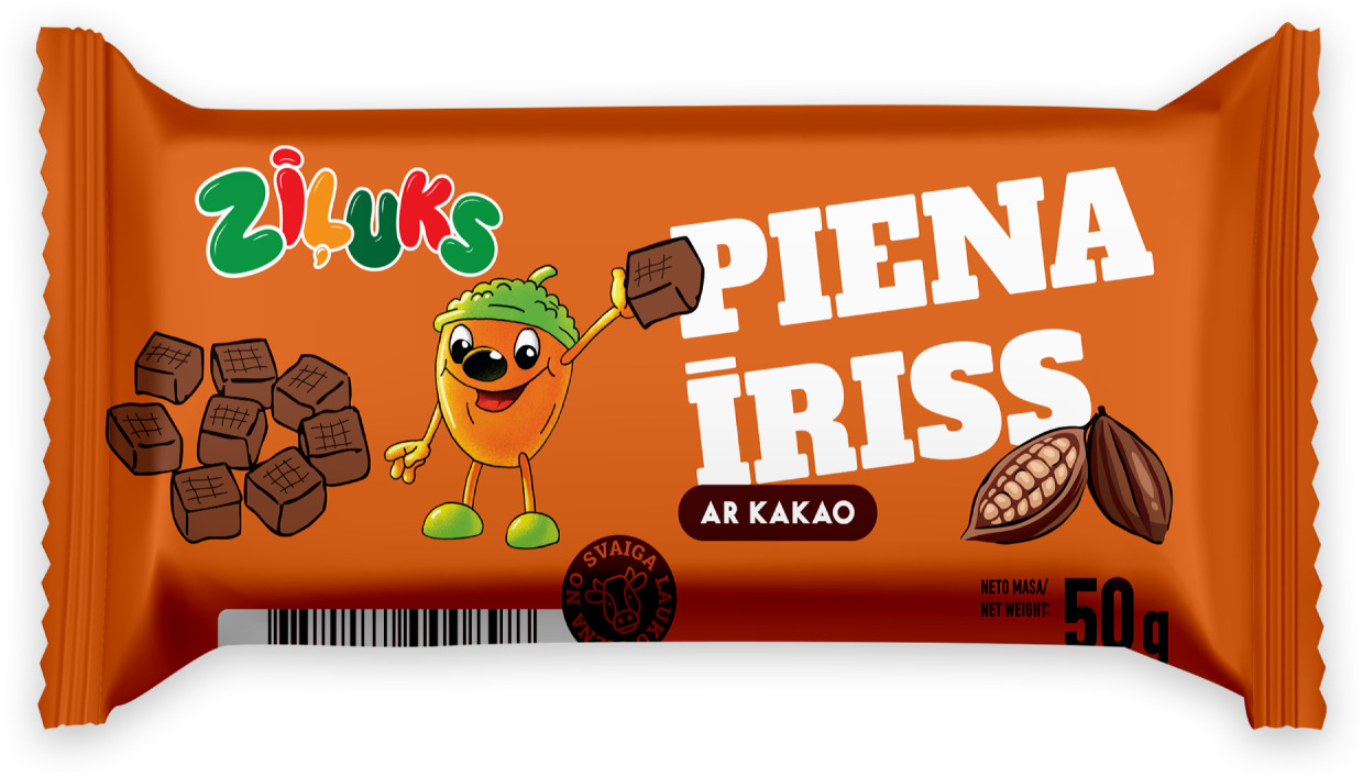 Piena īriss Zīļuks ar kakao 50g