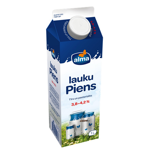 Piens 3.8-4.2% 1l, Alma