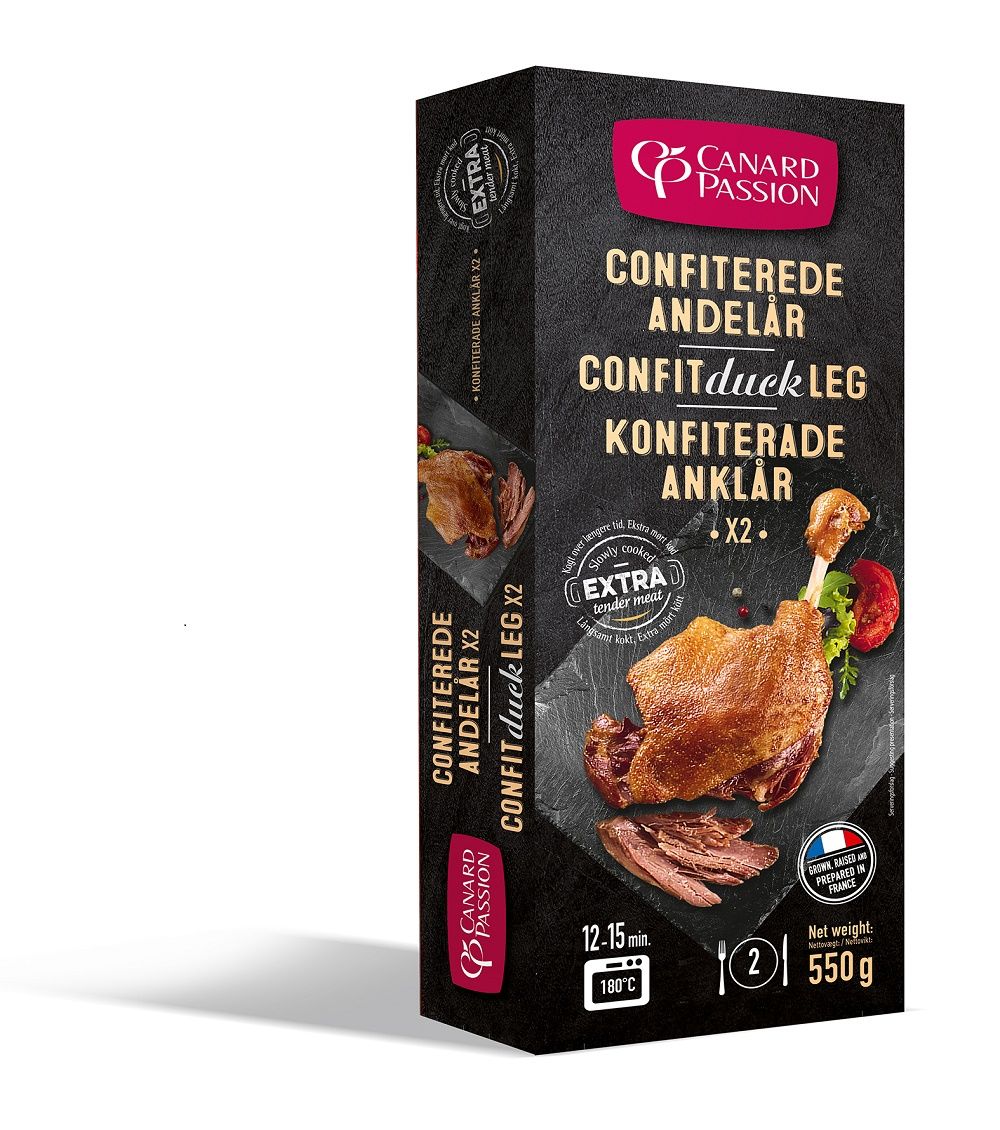 Pīles stilbiņi Confit 2gab. 550g