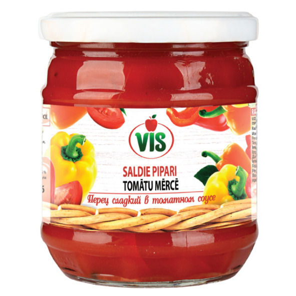 Pipari saldie, tomātu mērcē 400g (180g), VIS