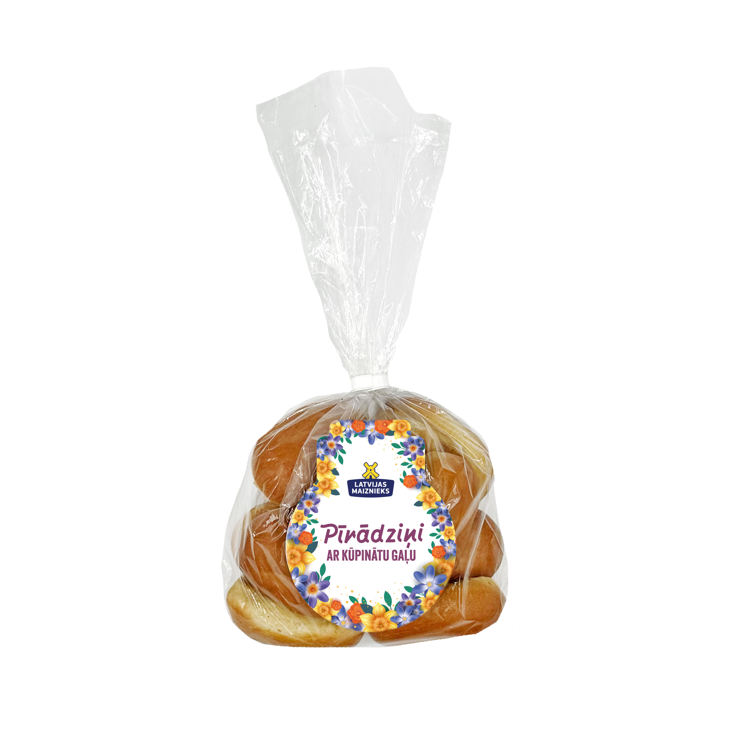 Pīrādziņi ar kūpinātu gaļu 10x20g, Latvijas Maiznieks