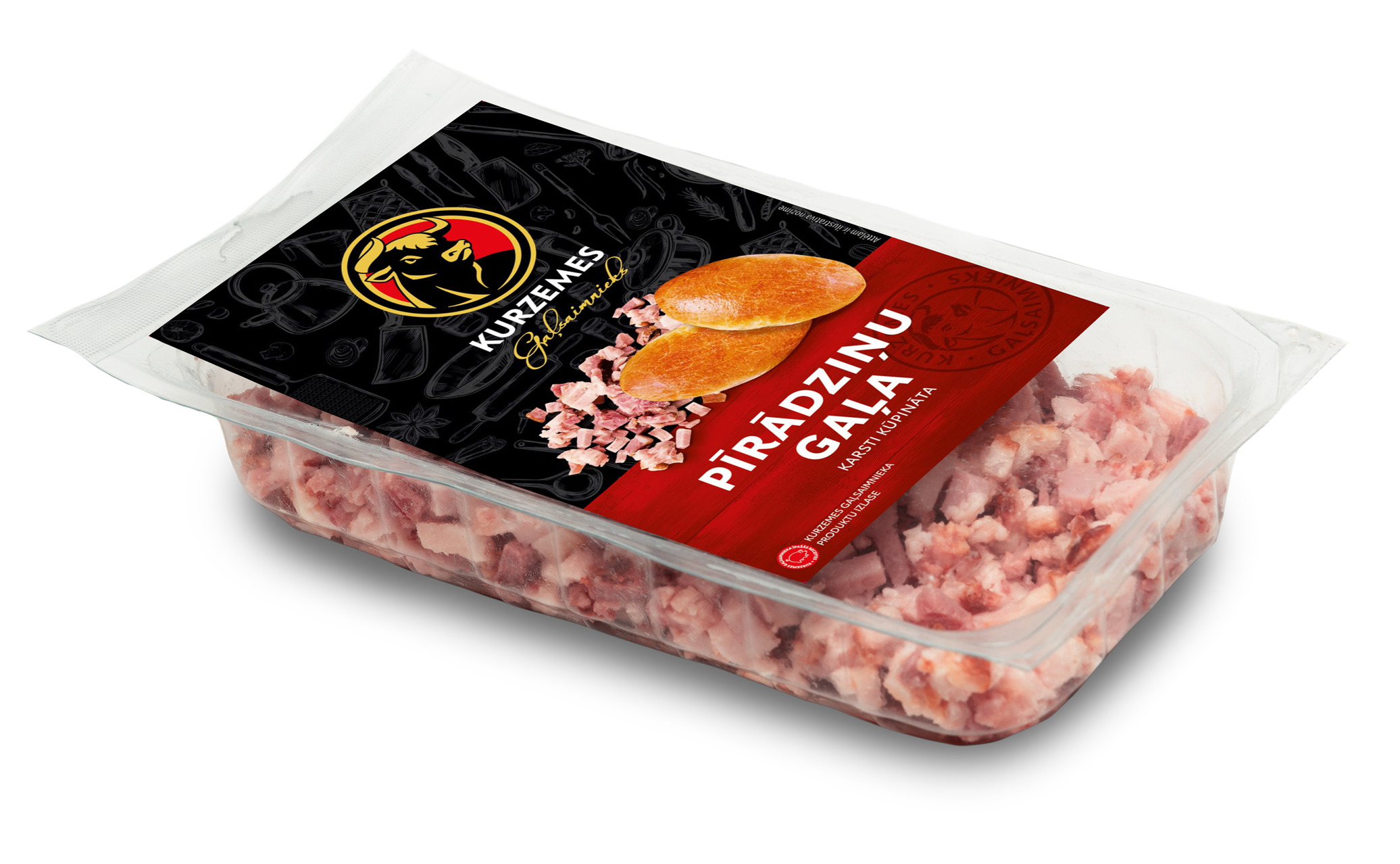Pīrādziņu gaļa k/k sagriezta 450g, KGS