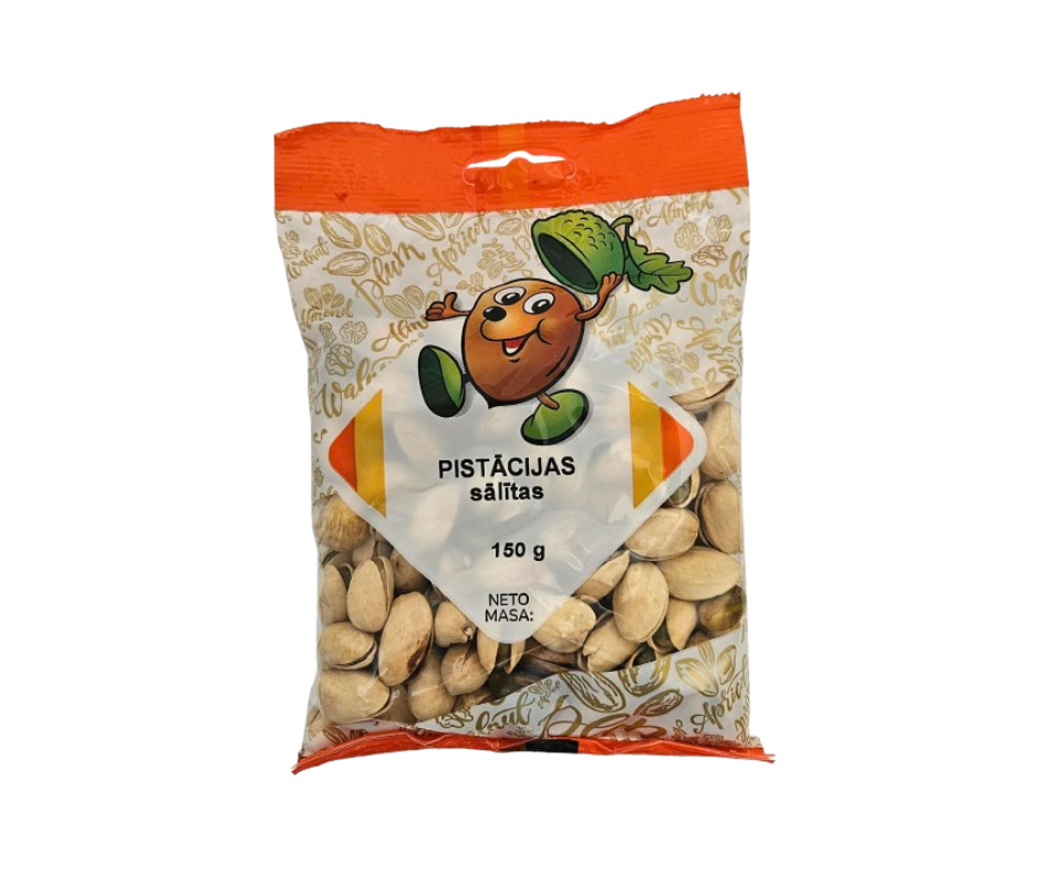 Pistācijas grauzdētas un sālītas 150g, LaTS
