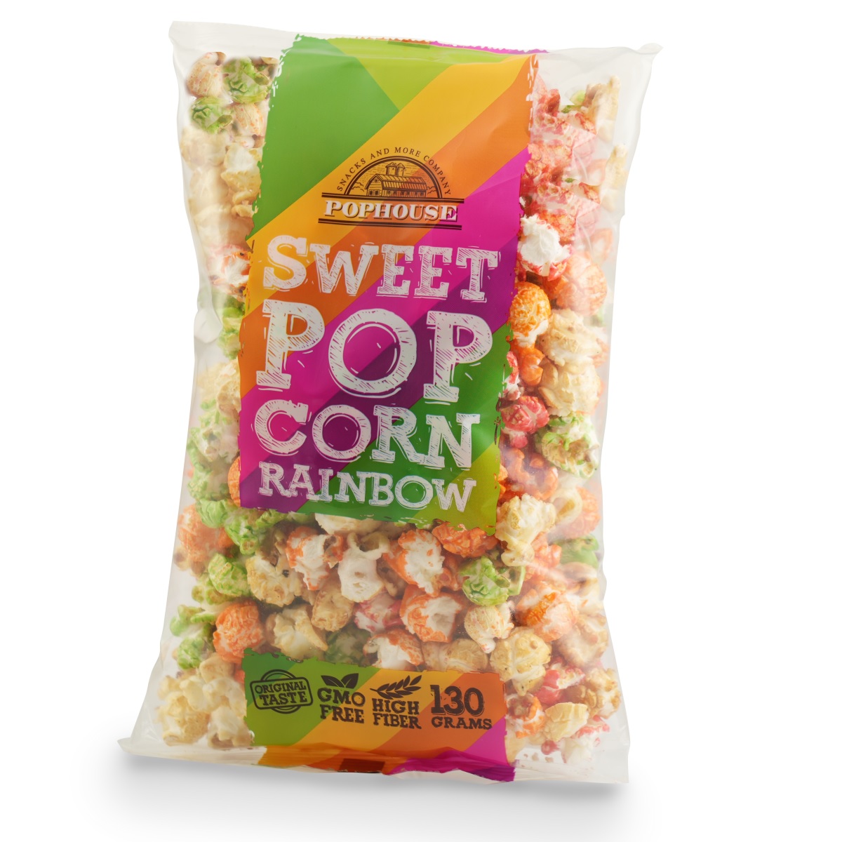 Popkorns saldais Rainbow 130g, Pophouse