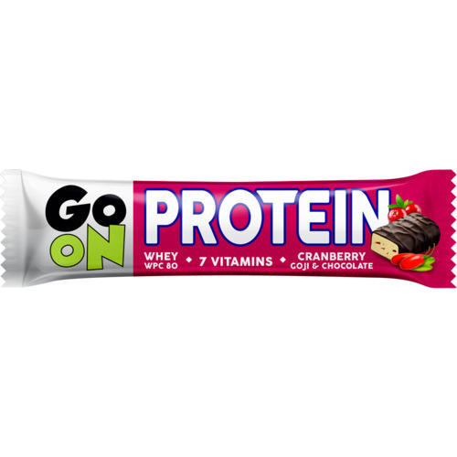Prot. bat. Dzērveņu 50g, Sante Go On