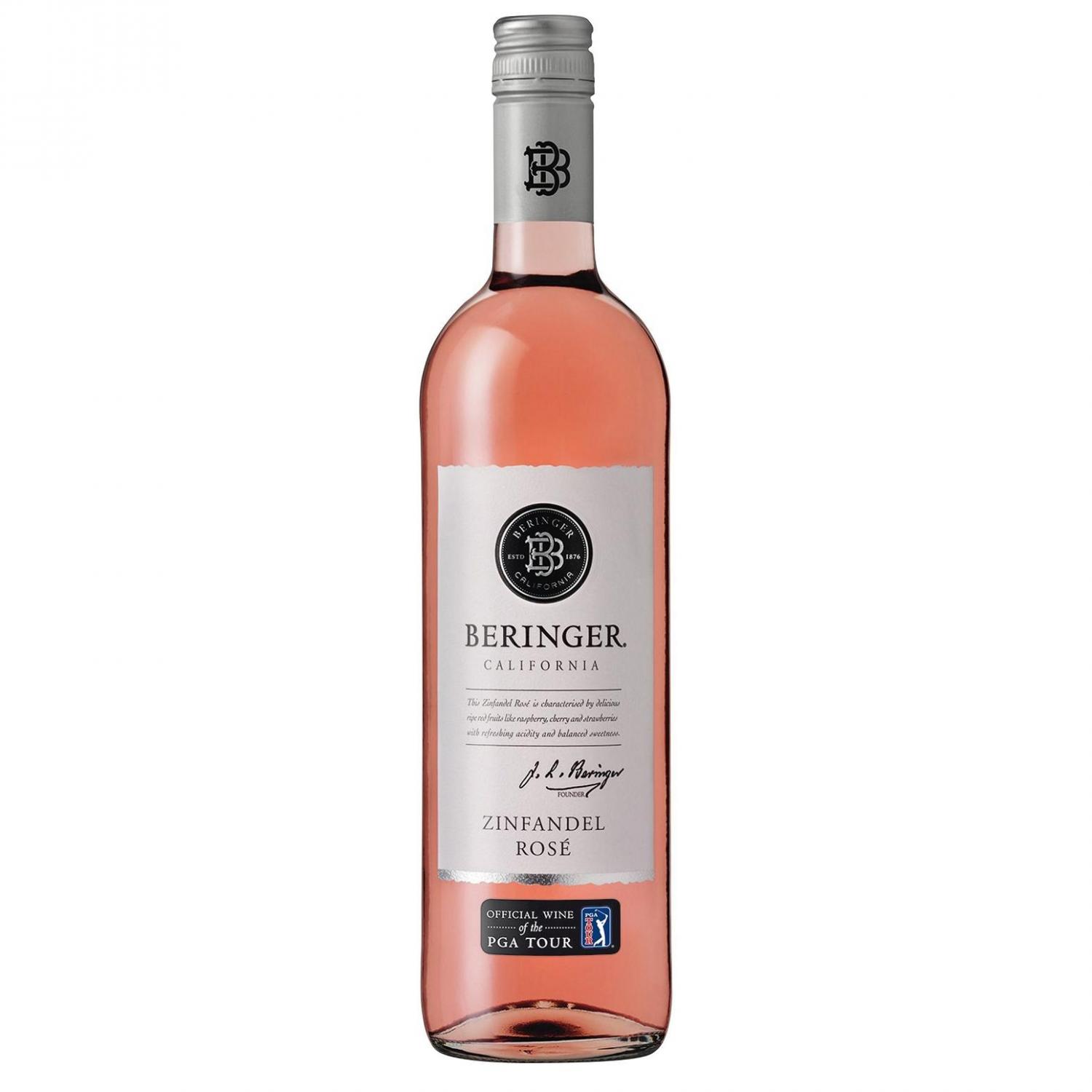 R.vīns Beringer Zinfandel Rose pussausais 10% 0.75l