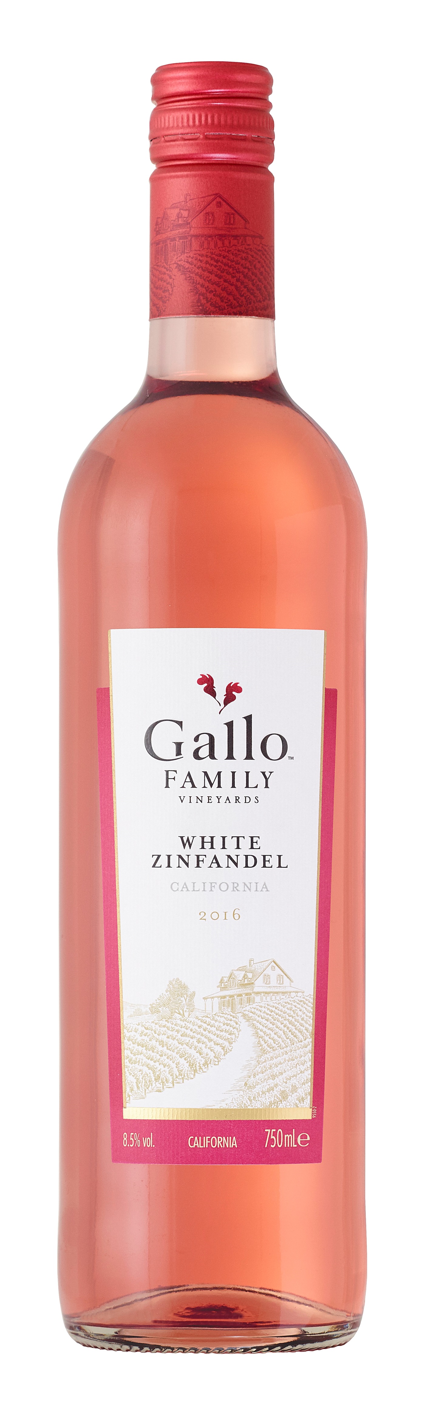 R.vīns E and J Gallo Family white Zinfandel pussausais 8.5% 0.75l