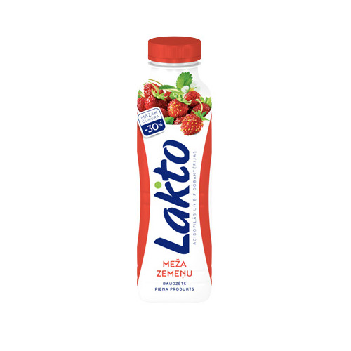 Raudzēts piena produkts, bezlaktozes, meža zemene 270g, Lakto