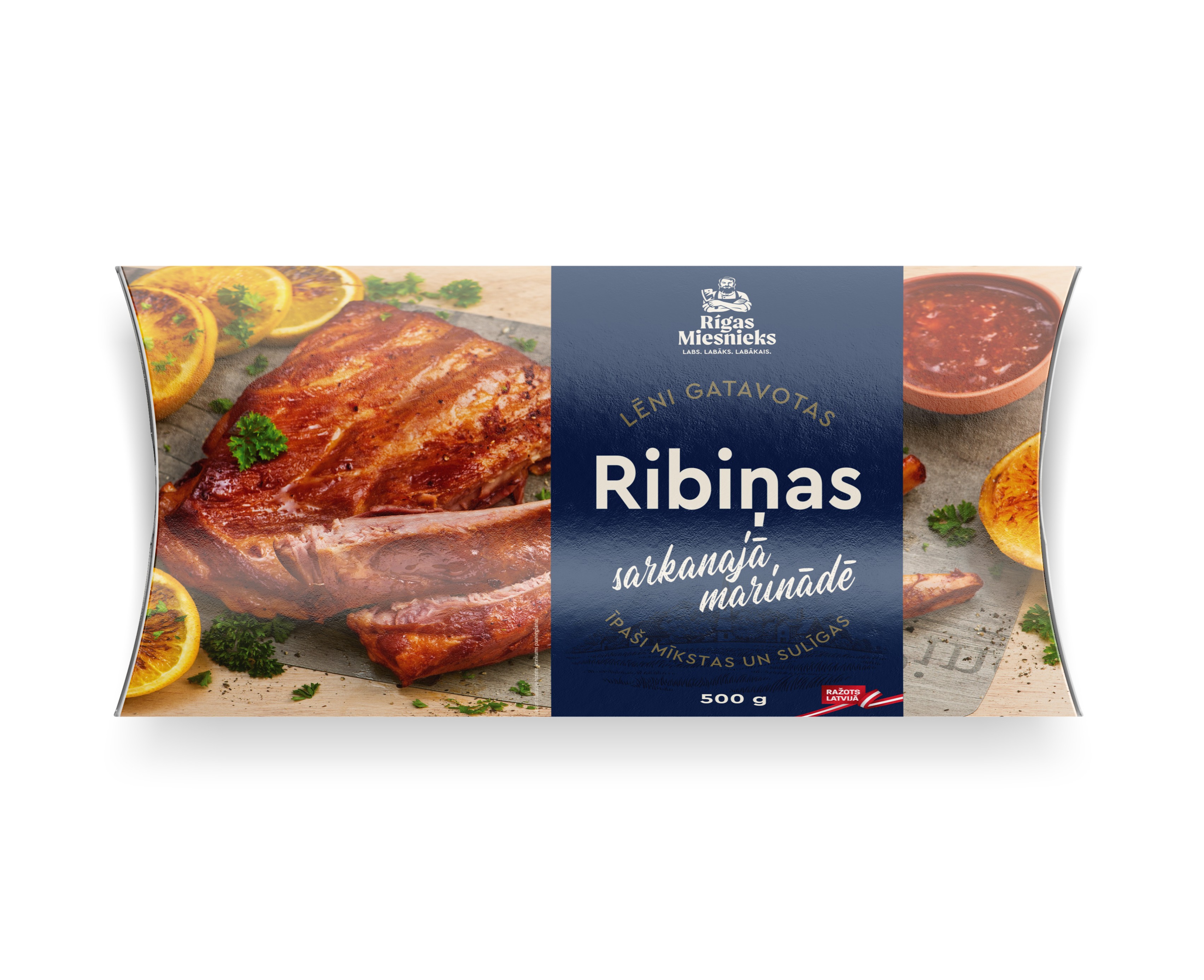 Ribiņas lēni gatavotas sarkanajā marinādē 500g, RM