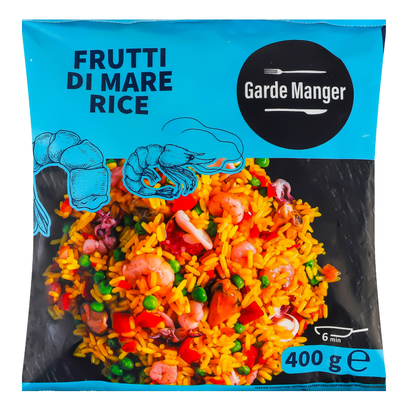 Rīsi ar jūras veltēm Frutti Di Mare GARDE MANGER 400g