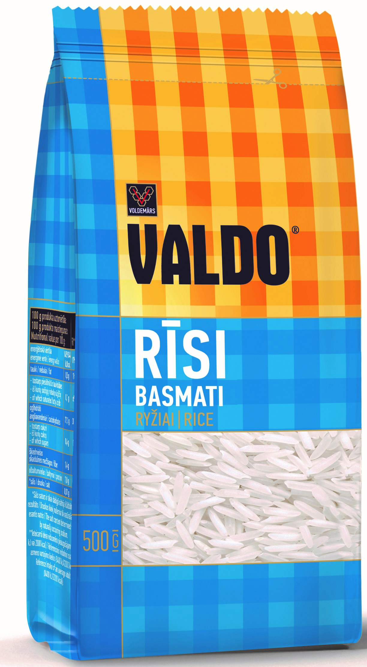 Rīsi Basmati 500g, Valdo