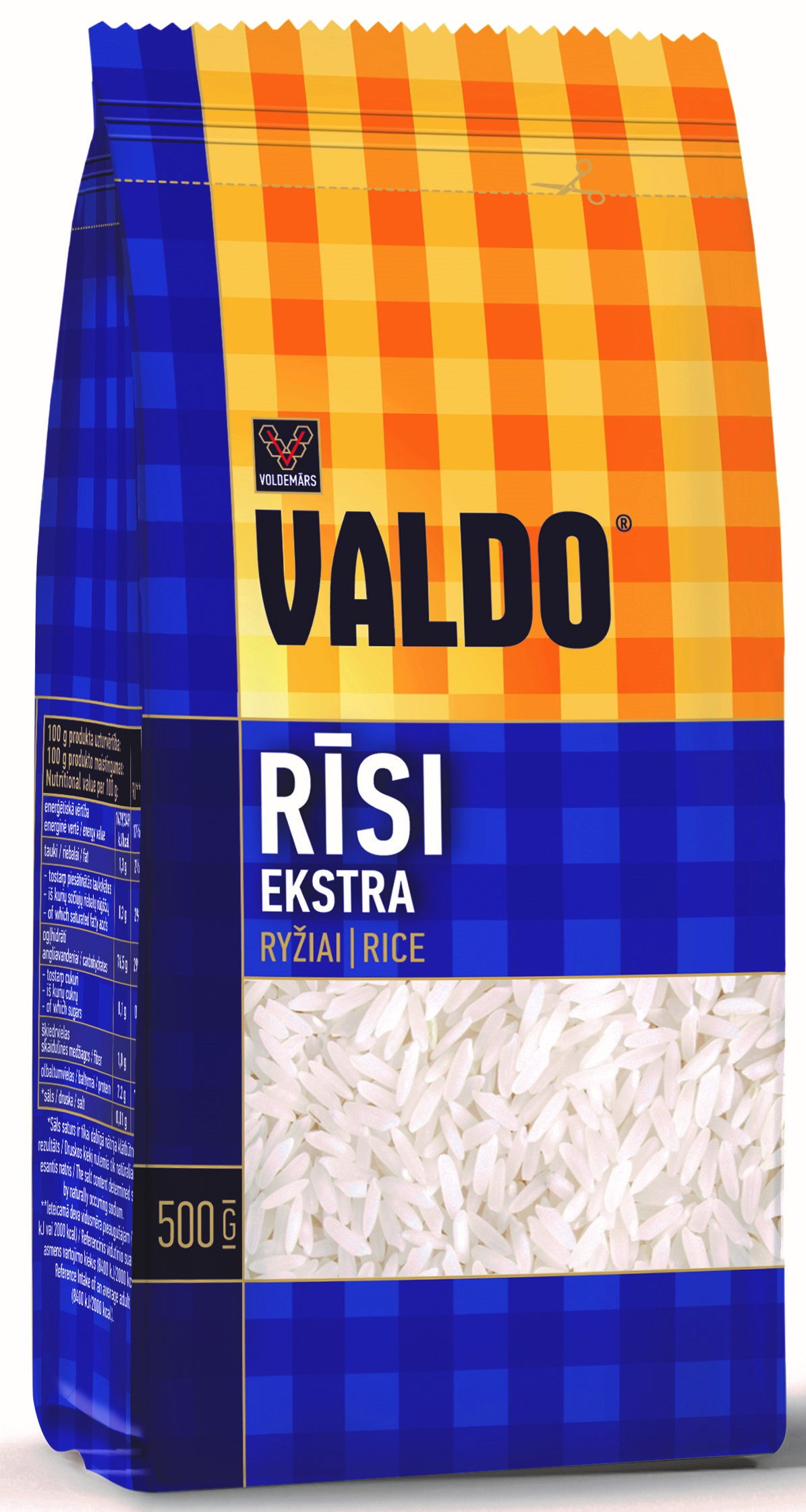 Rīsi Ekstra 500g, Valdo